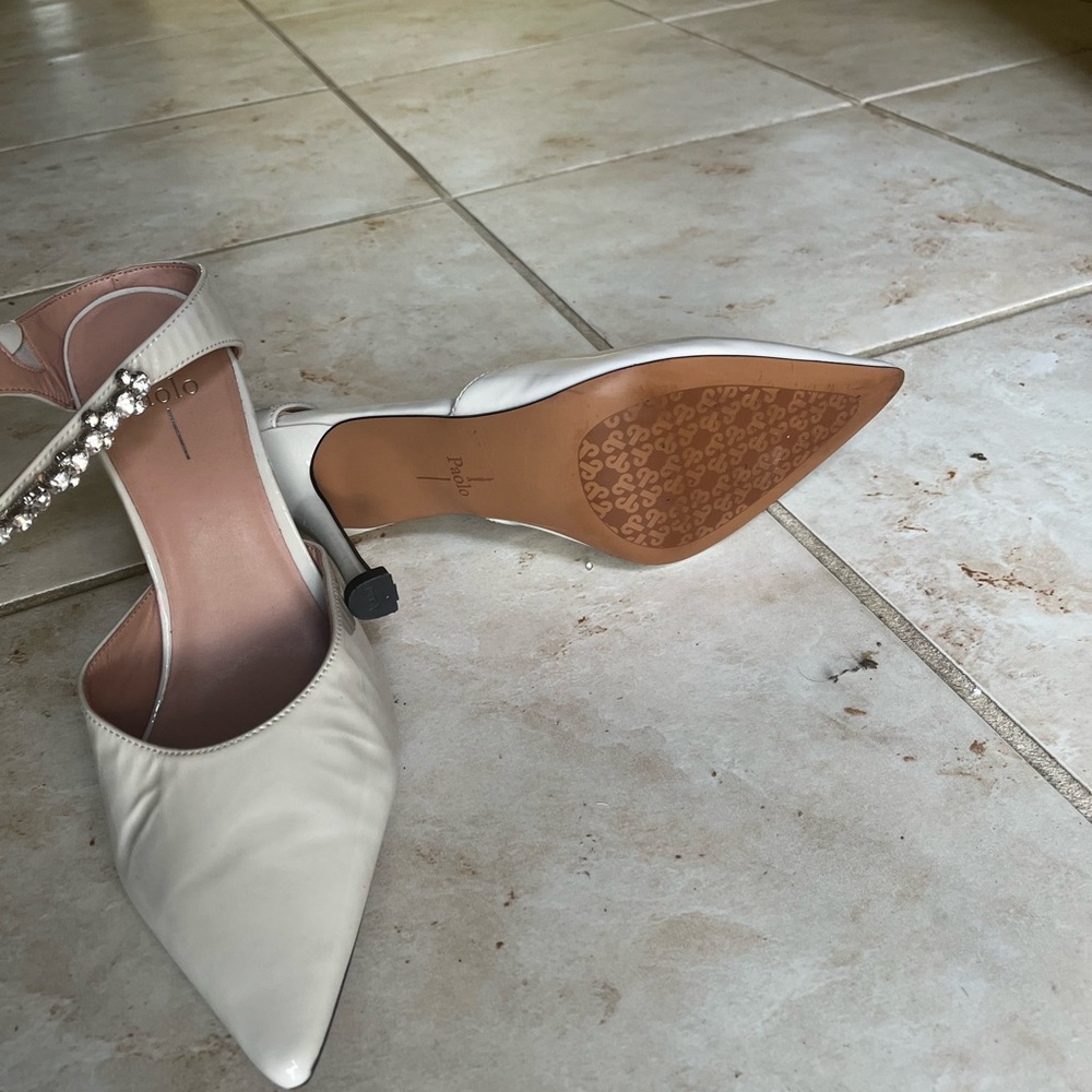 Paolo Cream Heels Elegant and Sophisticated